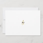 Elegante Gouden Lijst Foto Bruiloft Save The Date (Achterkant)