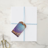 Elegante Gouden Lijst met Parels Cadeaulabel (Met Touw)