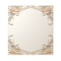Elegante gouden lijst notitieboekje