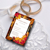 Elegante gouden Lijst & rustieke herfst Charm brui RSVP Kaartje