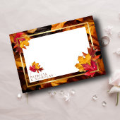 Elegante gouden Lijst & rustieke herfst Charm brui RSVP Kaartje