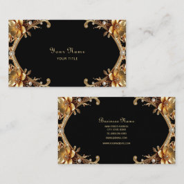 Elegante gouden lijst visitekaartje