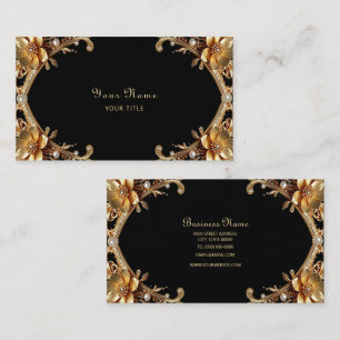 Elegante gouden lijst visitekaartje