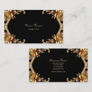 Elegante gouden lijst visitekaartje