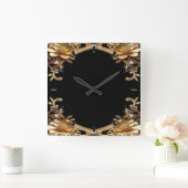 Elegante gouden lijst wandklok (Huis)