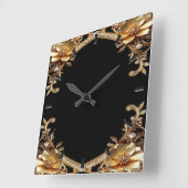Elegante gouden lijst wandklok (Hoek)