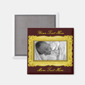 Elegante gouden Lijsten magneet (Voorkant / Achterkant)