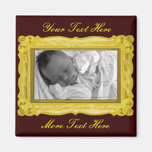 Elegante gouden Lijsten magneet