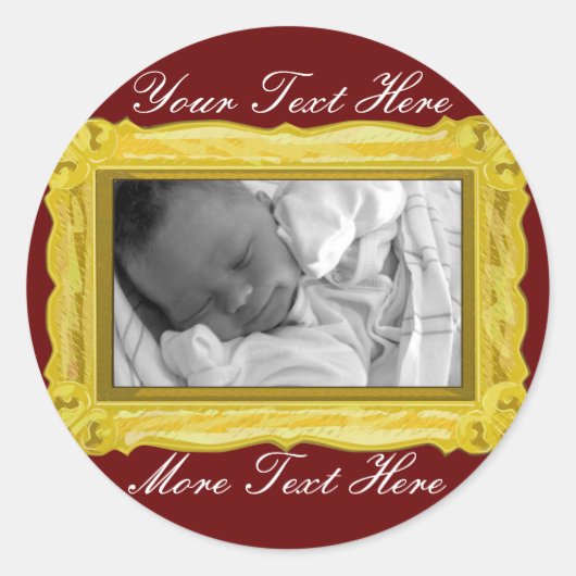 Elegante gouden Lijsten Stickers (Voorkant)
