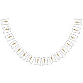 Elegante gouden look ballerina balletdansersfeest vlaggetjes (Alle)