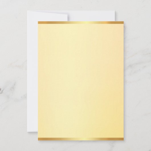 Elegante gouden look Sjabloon Modern Monogram Eenv (Achterkant)