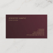 Elegante gouden look tekst Premium Thick Luxury Visitekaartje (Achterkant)