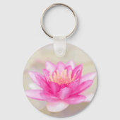 Elegante Gouden Lotus, Yoga  Sleutelhanger (Voorkant)