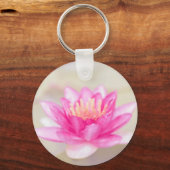 Elegante Gouden Lotus, Yoga  Sleutelhanger (Voorkant)
