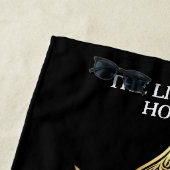 Elegante gouden lotusbloem Het licht in mij... Strandlaken (In situ)