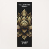 Elegante gouden lotusbloem Het licht in mij... Yogamat (Voorkant)