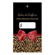 Elegante gouden luipaard print rode boog foto prij