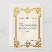 Elegante gouden luxe formele bruiloft