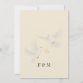 Elegante gouden luxe formele bruiloft save the date (Achterkant)