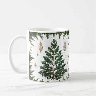 Elegante Gouden Luxe Kerst Klassieke Mok - Modern