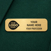 Elegante Gouden Maatwerk Uw Logo Hier Werknemer 