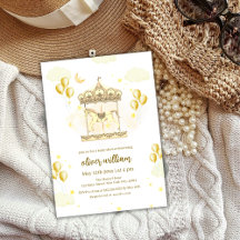 Elegante gouden magische ballon Carrousel Baby sho