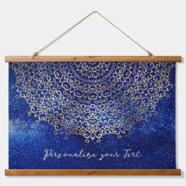 Elegante Gouden Mandala Trippy Psychedelische Hipp Hangend Wandkleed