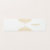 Elegante gouden mandala visitekaartje (Buitenkant ongevouwen)