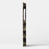 Elegante Gouden Mandala Zwarte Ontwerp Case-Mate iPhone Case (Achterkant / Links)