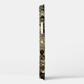 Elegante Gouden Mandala Zwarte Ontwerp Case-Mate iPhone Case (Achterkant / Rechts)