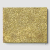 Elegante gouden maskerade Quinceanera Gastenboek (Achterkant)