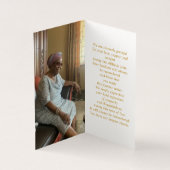 Elegante gouden Memorial Fotomap Gebed Kaart (Binnen)