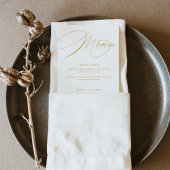 Elegante Gouden Menu