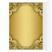 Elegante gouden menukaarten (Binnen (Links))