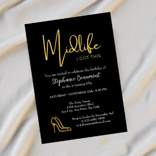 Elegante gouden midlife heb je deze 50e verjaardag kaart