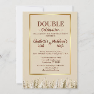 Elegante Gouden Minimalistische Verjaardag Gezamen Kaart