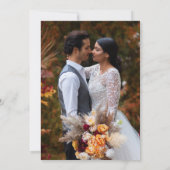 Elegante gouden moderne foto bruiloft Save the dat Save The Date (Achterkant)