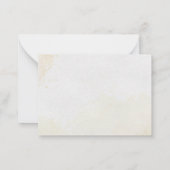 Elegante gouden Moederdag kaart Notitiekaartje (Achterkant)