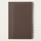 Elegante Gouden Monogram Geometrisch Dubbel Frame Planner (Achterkant)