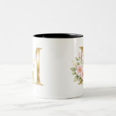 Elegante Gouden Monogram M Mok (Center)