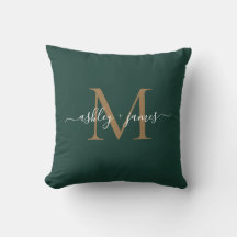 Elegante Gouden Monogram Script Namen Trouwen Groe