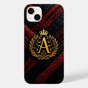 Elegante gouden monogramletter A met koninklijke k Case-Mate iPhone 14 Plus Hoesje