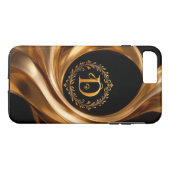Elegante gouden monogramletter D Case-Mate iPhone Case (Achterkant (Horizontaal))