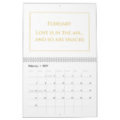 Elegante Gouden Moppige Quote Kalender 2026 (Feb 2027)