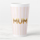 Elegante Gouden MUM Mok - Minimalistische Moederda (Voorkant)