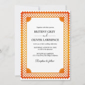 Elegante gouden papel Picado wieden Kaart (Voorkant)