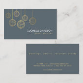 Elegante gouden papieren lantaarns 4 voor Event Pl Visitekaartje (Voorkant / Achterkant)