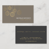 Elegante gouden papieren lantaarns II voor Event P Visitekaartje (Voorkant / Achterkant)