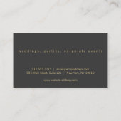 Elegante gouden papieren lantaarns II voor Event P Visitekaartje (Achterkant)