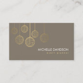 Elegante gouden papieren lantaarns II voor Event P Visitekaartje (Voorkant)